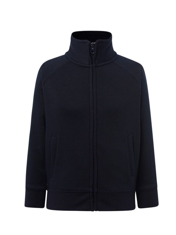 Felpa bambino zip intera leggera french terry - Navy - taglia 9/11