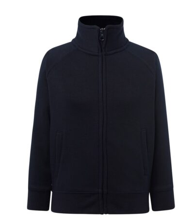 Felpa bambino zip intera premium - Navy - taglia 9/11