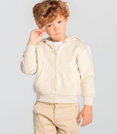 Felpa bambino cappuccio e zip premium