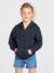 Felpa bambino cappuccio e zip leggera french terry