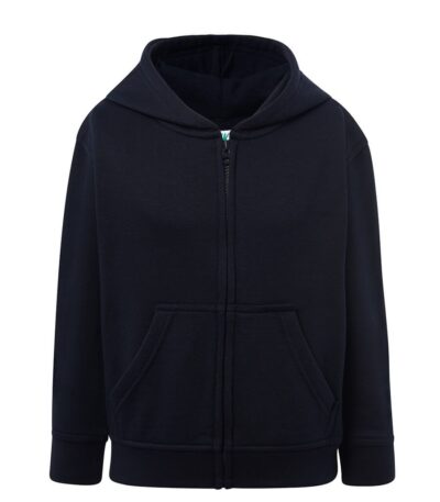 Felpa bambino cappuccio e zip leggera french terry - Navy - taglia 9/11