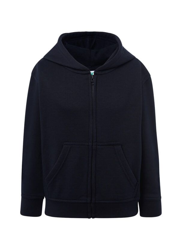 Felpa bambino cappuccio e zip leggera french terry - Navy - taglia 9/11