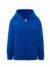Felpa bambino cappuccio e zip leggera french terry - Royal blue - taglia 9/11