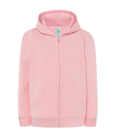 Felpa bambino cappuccio e zip premium - Pink - taglia 9/11