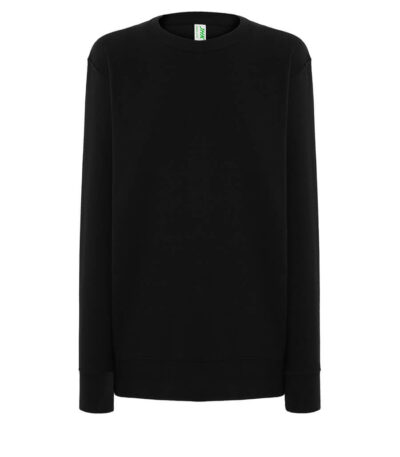 Felpa donna girocollo cvc - Black - taglia 2xl