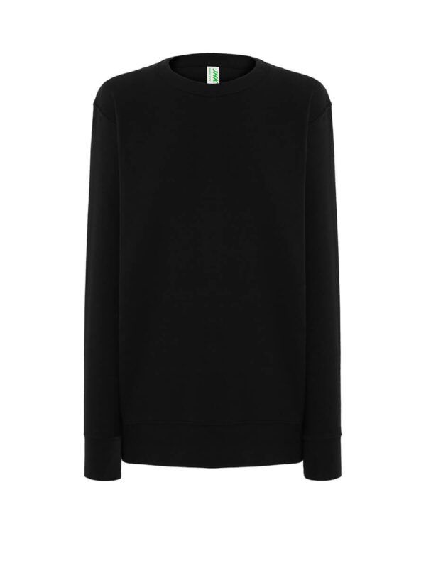 Felpa donna girocollo cvc - Black - taglia 2xl