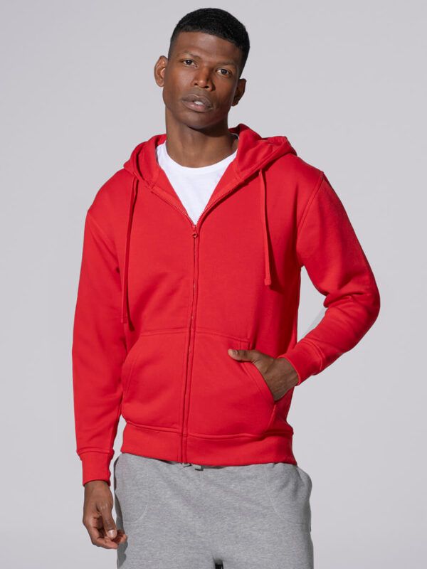 Felpa unisex cappuccio e zip premium