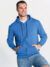 Felpa uomo cappuccio e zip leggera french terry