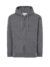 Felpa unisex cappuccio e zip premium - Dark grey melange - taglia 2xl