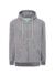 Felpa unisex cappuccio e zip premium - Grey melange - taglia 2xl
