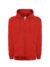 Felpa unisex cappuccio e zip premium - Red - taglia 2xl