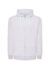 Felpa unisex cappuccio e zip premium - White - taglia 2xl
