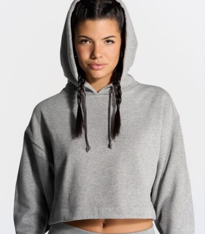 Felpa donna cappuccio regular cropped