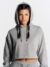 Felpa donna cappuccio regular cropped