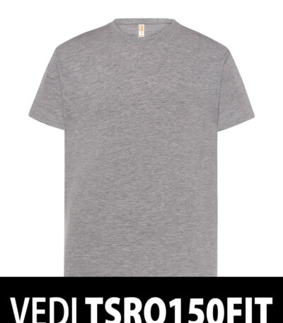 T-shirt uomo manica corta - Ash melange - taglia 2xl