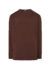 T-shirt uomo manica lunga regular - Chocolate - taglia 2xl
