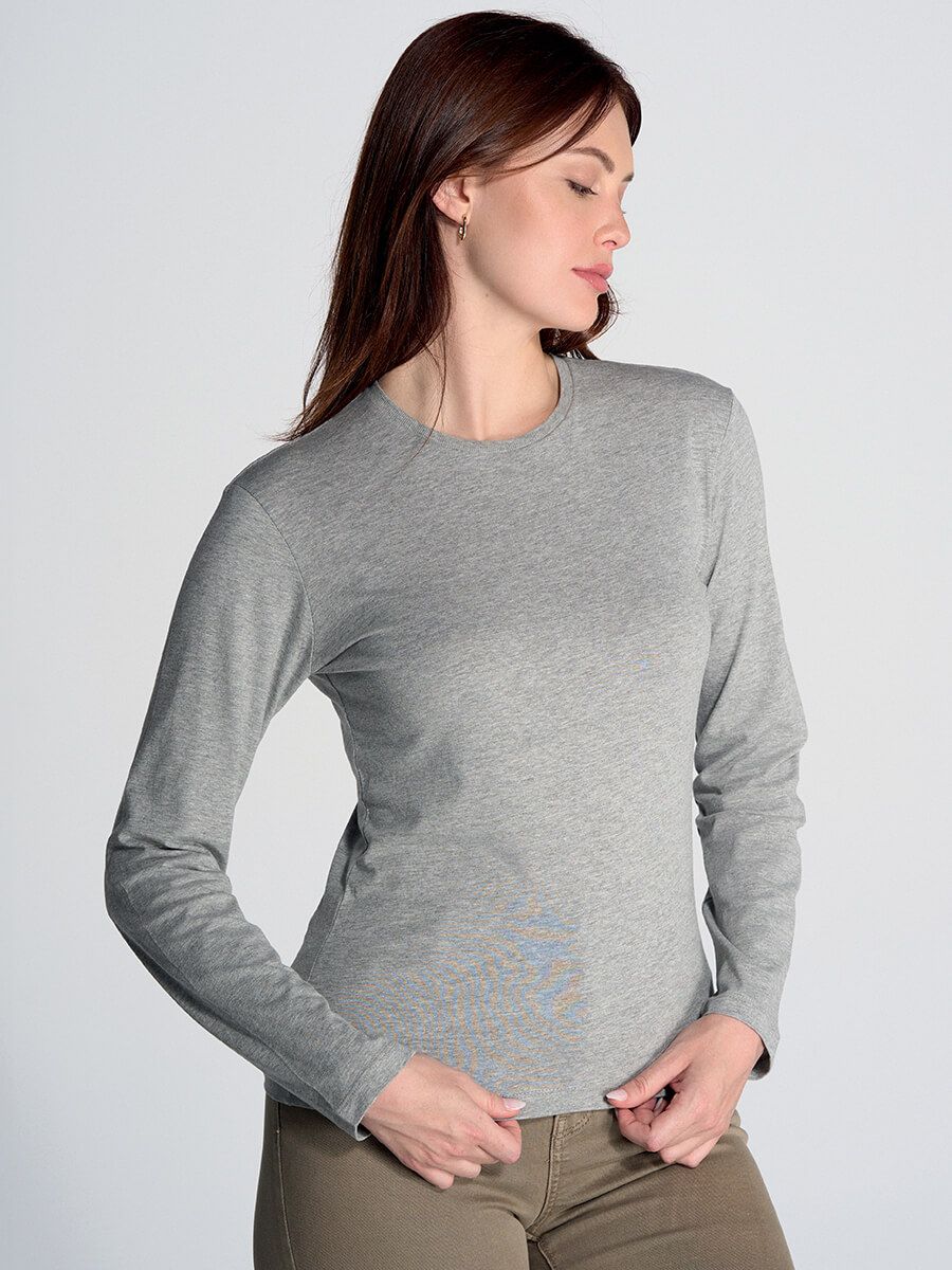 UNI_JHK_TSRLCMFLS T-shirt donna manica lunga regular