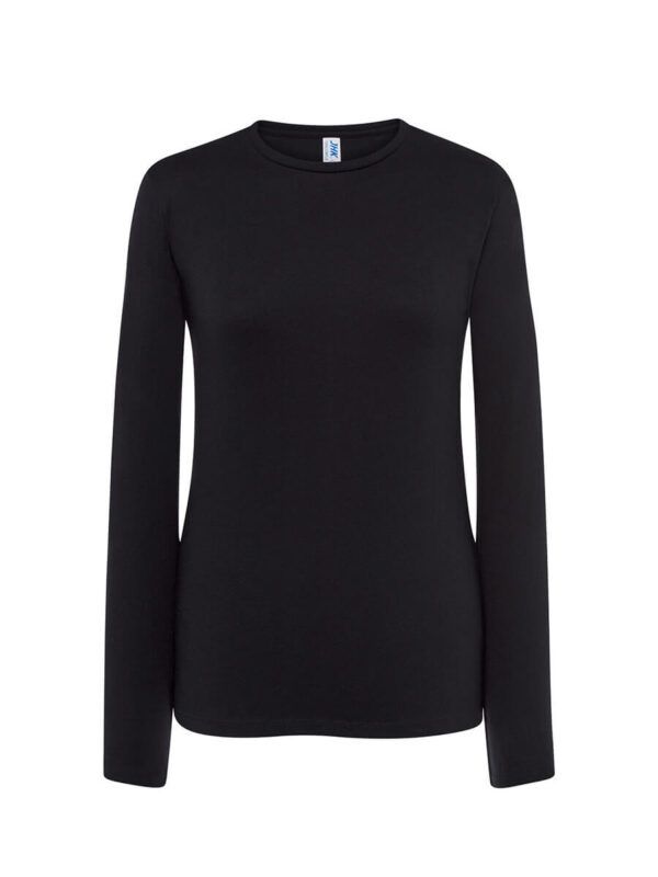 T-shirt donna manica lunga regular - Black - taglia 2xl