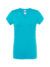 T-shirt donna manica corta collo a v regular - Turquoise - taglia 2xl