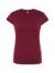 T-shirt donna manica corta regular - Burgundy - taglia 2xl