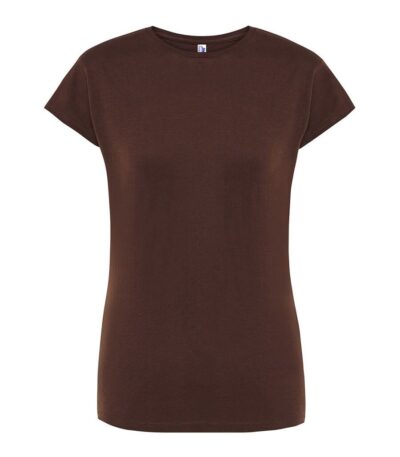 T-shirt donna manica corta regular - Chocolate - taglia 2xl