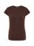 T-shirt donna manica corta regular - Chocolate - taglia 2xl
