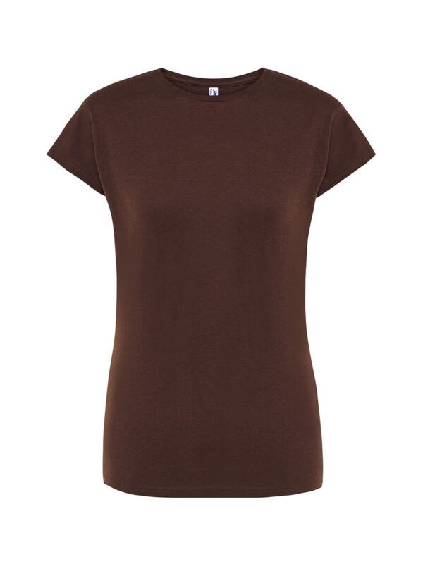 T-shirt donna manica corta regular - Chocolate - taglia 2xl