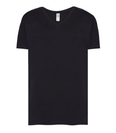 T-shirt uomo manica corta collo a v urban - Black - taglia 2xl