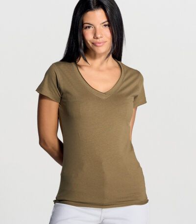 T-shirt donna manica corta collo a v urban sicilia