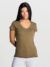 T-shirt donna manica corta collo a v urban sicilia