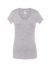 T-shirt donna manica corta collo a v urban sicilia - Ash melange - taglia Xl