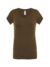 T-shirt donna manica corta collo a v urban sicilia - Khaki - taglia Xl