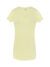 T-shirt donna manica corta collo a v urban slub - Light yellow neon - taglia S/m