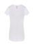 T-shirt donna manica corta collo a v urban slub - White - taglia S/m