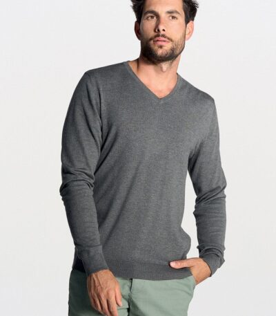 Pullover uomo collo a v