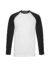 T-shirt uomo manica lunga valueweight baseball - White / black - taglia Xl