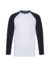 T-shirt uomo manica lunga valueweight baseball - White / deep navy - taglia Xl