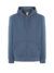 Felpa unisex cappuccio e zip organic fuji - Steel blue - taglia 2xl