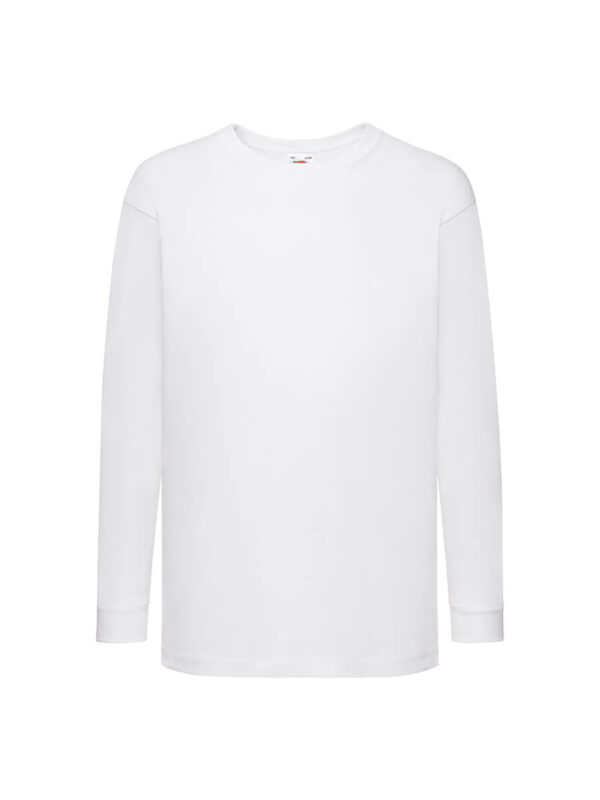 T-shirt bambino manica lunga valueweight - White - taglia 14/15