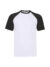 T-shirt uomo manica corta valueweight baseball - White / black - taglia Xl