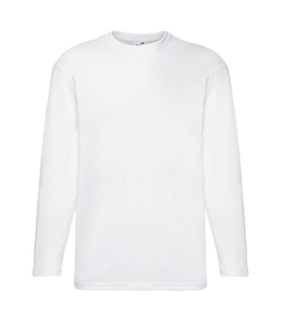 T-shirt uomo manica lunga valueweight - White - taglia Xl