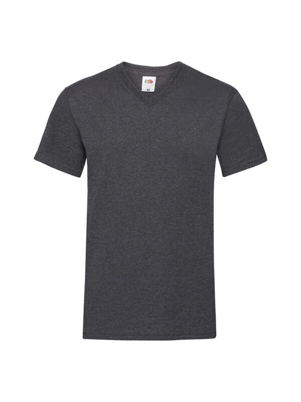 T-shirt uomo manica corta collo a v valueweight - Dark heather grey - taglia Xl