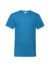 T-shirt uomo manica corta collo a v valueweight - Azure blue - taglia Xl