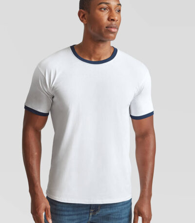 T-shirt uomo manica corta valueweight ringer