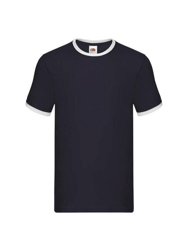 T-shirt uomo manica corta valueweight ringer - Navy / white - taglia Xl