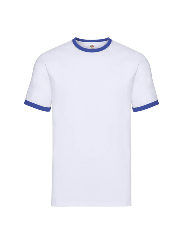 White / royal blue