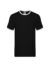 T-shirt uomo manica corta valueweight ringer - Black / white - taglia Xl