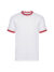 T-shirt uomo manica corta valueweight ringer - White / red - taglia Xl