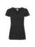 T-shirt donna manica corta collo a v valueweight - Black - taglia Xs