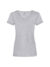 T-shirt donna manica corta collo a v valueweight - Heather grey - taglia Xs